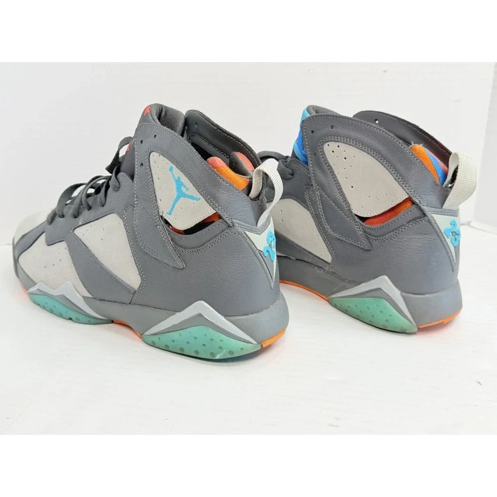 Air Jordan 7 Retro Barcelona Days 2015 Men's 11.5 Grey 304775-016 Sneakers Shoes